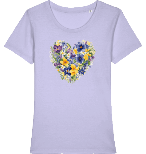 Blumenherz -  Damen T-Shirt