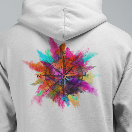 Kompass Hoodie mit Stick Logo