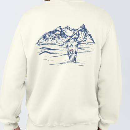 Ski Retro Sweater mit Stick Logo