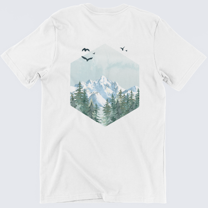Berge T-Shirt mit Logo Stick